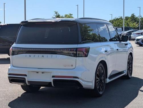 Radiant White 2026 INFINITI QX80 Luxe