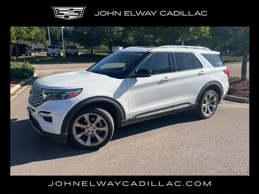 White 2020 Ford Explorer Platinum
