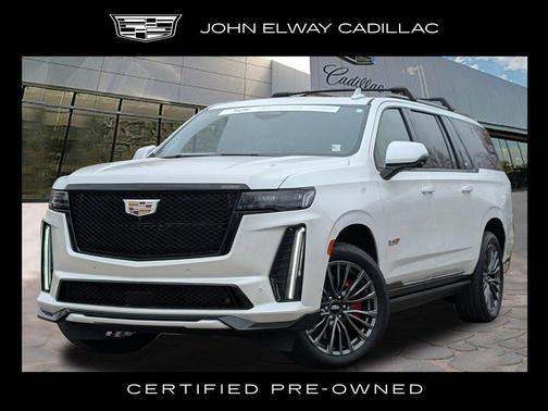 Crystal White Tri-Coat 2024 Cadillac Escalade ESV V-Series