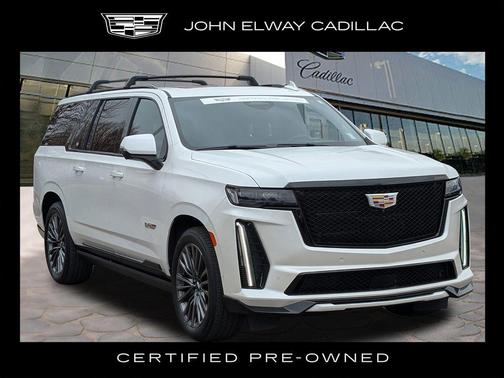 Crystal White Tri-Coat 2024 Cadillac Escalade ESV V-Series