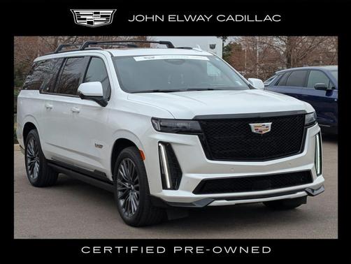 Crystal White Tri-Coat 2024 Cadillac Escalade ESV V-Series