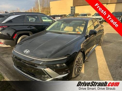 Black 2025 Hyundai SONATA Hybrid Limited