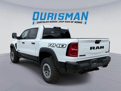 Bright White Clearcoat 2026 RAM 1500 RHO Crew Cab 4x4 5'7' Box