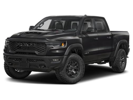 Diamond Black Crystal Pearlcoat 2026 RAM 1500 RHO Crew Cab 4x4 5'7' Box