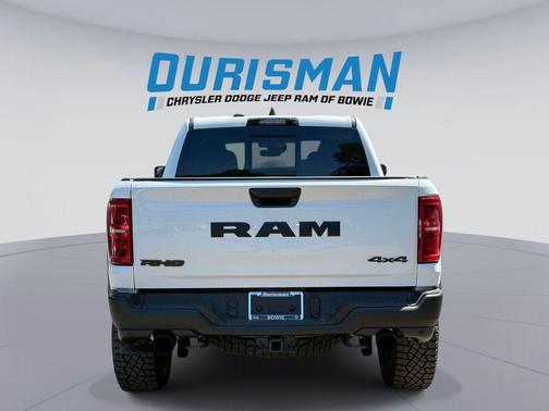 Bright White Clearcoat 2026 RAM 1500 RHO Crew Cab 4x4 5'7' Box
