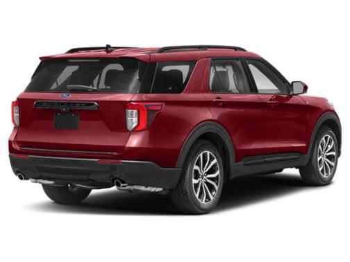 Rapid Red Metallic Tinted Clearcoat 2022 Ford Explorer ST-Line