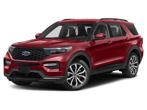 Rapid Red Metallic Tinted Clearcoat 2022 Ford Explorer ST-Line