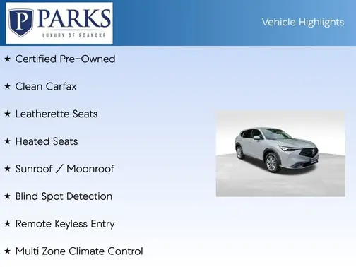 Gray 2025 Acura ADX Base