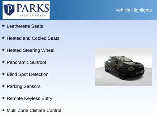 Black 2023 Kia Sportage X-Pro Prestige