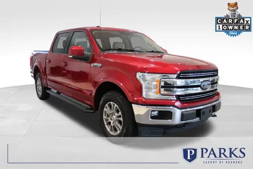 Red 2018 Ford F-150 Lariat