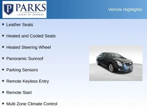 Gray 2016 Cadillac XTS Luxury