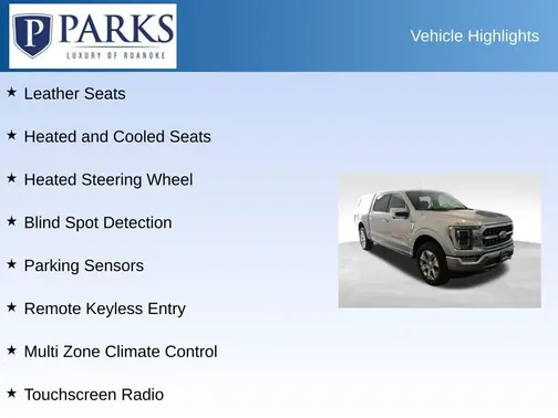 Silver 2021 Ford F-150 Platinum