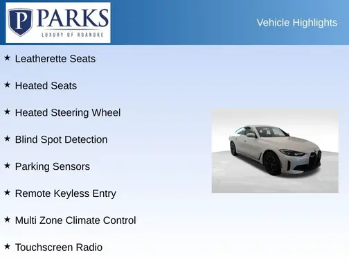 Mineral White Metallic 2023 BMW i4 Gran Coupe eDrive35