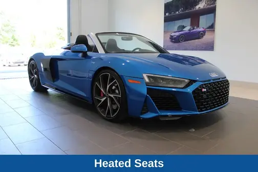 Blue 2023 Audi R8 V10 performance