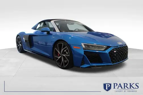 Blue 2023 Audi R8 V10 performance