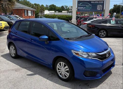 Aegean Blue Metallic 2019 Honda Fit LX