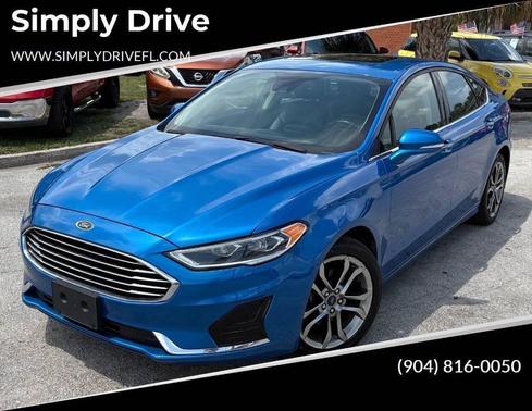 Blue 2020 Ford Fusion SEL