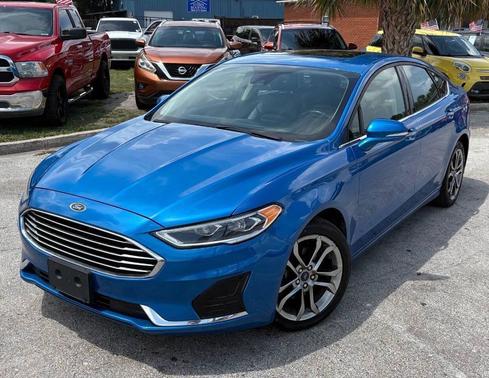Blue 2020 Ford Fusion SEL
