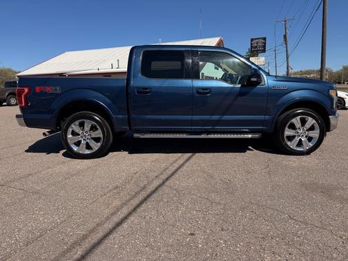 Blue 2016 Ford F-150 Lariat
