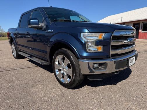Blue 2016 Ford F-150 Lariat