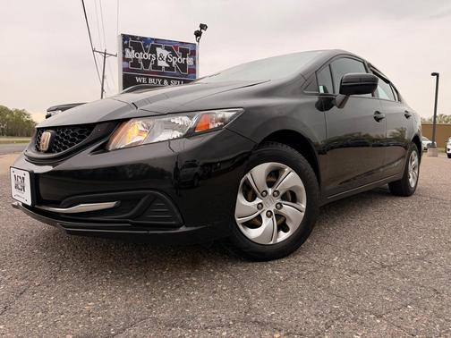 Black 2014 Honda Civic LX
