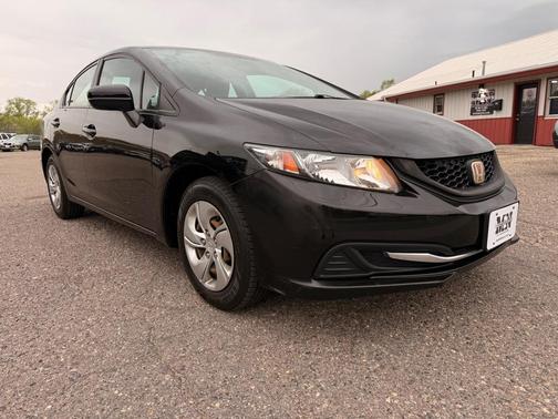 Black 2014 Honda Civic LX