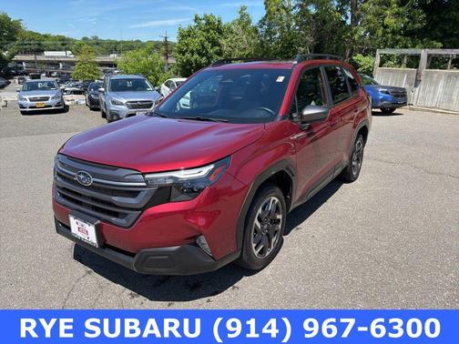 Crimson Red Pearl 2025 Subaru Forester Hybrid Premium