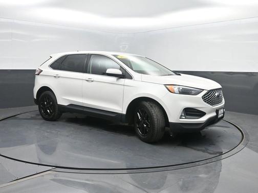 Star White Metallic Tri-Coat 2023 Ford Edge SEL