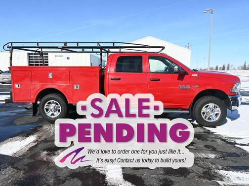 Flame Red Clearcoat 2018 RAM 3500 Tradesman Crew Cab 4x4 8' Box