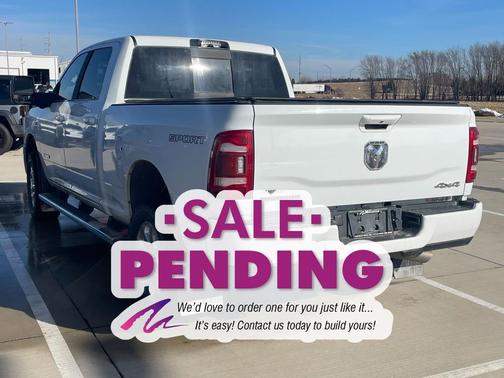 Bright White Clearcoat 2023 RAM 2500 Big Horn Crew Cab 4x4 6'4' Box