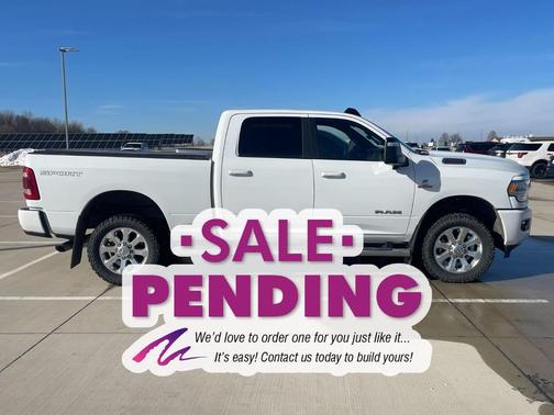 Bright White Clearcoat 2023 RAM 2500 Big Horn Crew Cab 4x4 6'4' Box