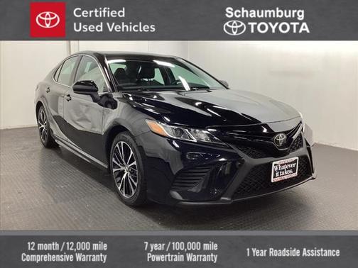 Midnight Black Metallic 2019 Toyota Camry SE