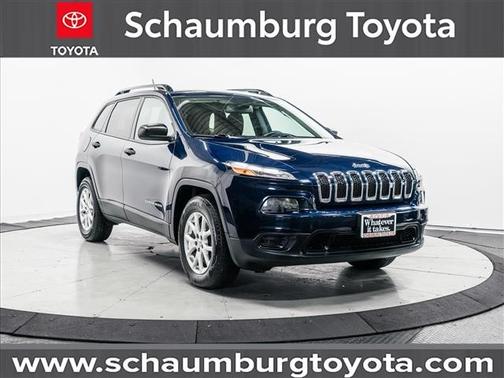 True Blue Pearlcoat 2016 Jeep Cherokee Sport