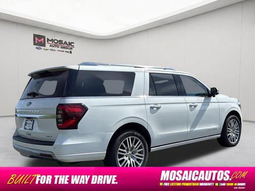 Star White Metallic Tri-Coat 2022 Ford Expedition Max Platinum