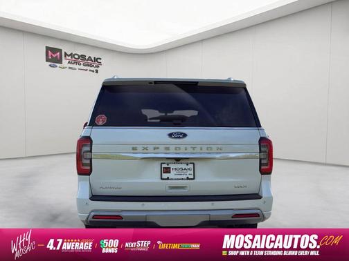 Star White Metallic Tri-Coat 2022 Ford Expedition Max Platinum