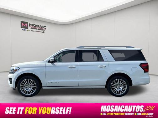 Star White Metallic Tri-Coat 2022 Ford Expedition Max Platinum