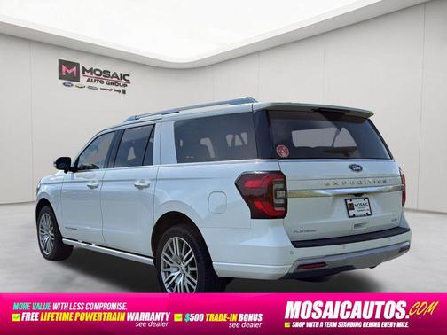 Star White Metallic Tri-Coat 2022 Ford Expedition Max Platinum