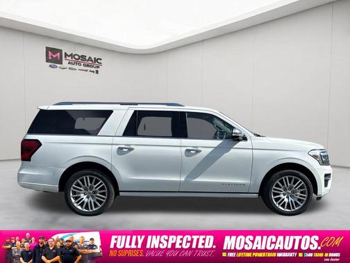 Star White Metallic Tri-Coat 2022 Ford Expedition Max Platinum