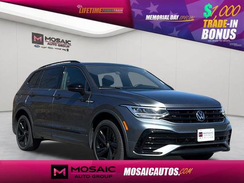 Platinum Gray Metallic 2023 Volkswagen Tiguan 2.0T SE R-Line Black 4MOTION