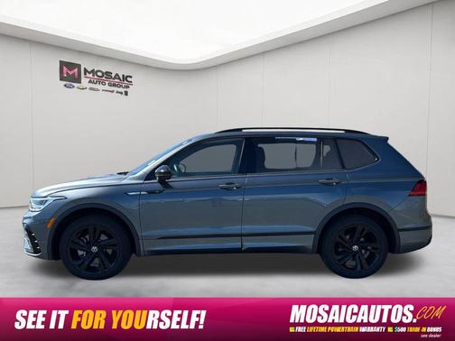 Platinum Gray Metallic 2023 Volkswagen Tiguan 2.0T SE R-Line Black 4MOTION