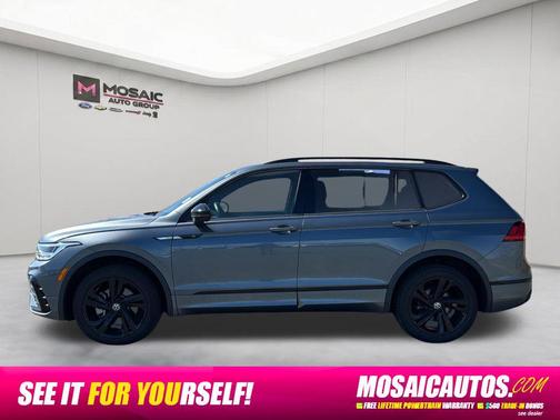 Platinum Gray Metallic 2023 Volkswagen Tiguan 2.0T SE R-Line Black 4MOTION