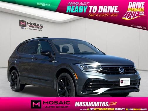 Platinum Gray Metallic 2023 Volkswagen Tiguan 2.0T SE R-Line Black 4MOTION