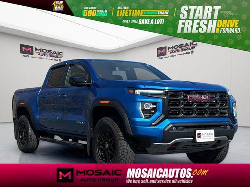 Dynamic Blue Metallic 2023 GMC Canyon AT4