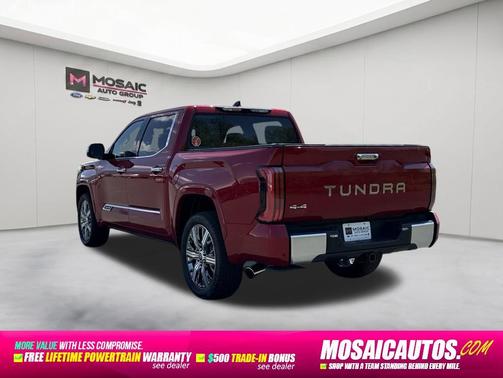 Supersonic Red 2023 Toyota Tundra Hybrid Capstone