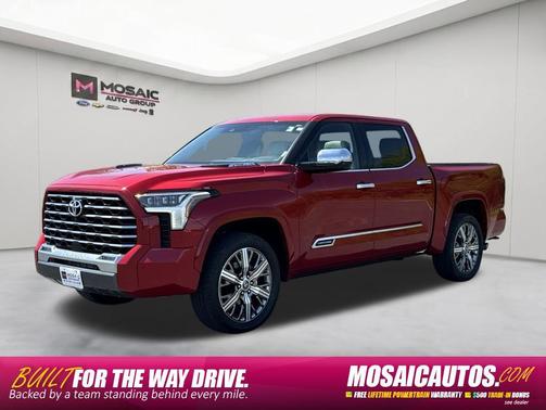Supersonic Red 2023 Toyota Tundra Hybrid Capstone