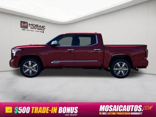 Supersonic Red 2023 Toyota Tundra Hybrid Capstone