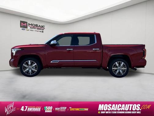 Supersonic Red 2023 Toyota Tundra Hybrid Capstone