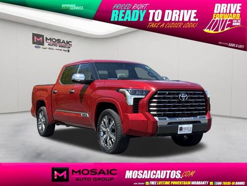 Supersonic Red 2023 Toyota Tundra Hybrid Capstone