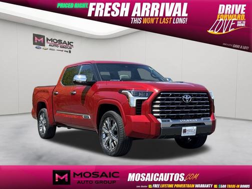 Supersonic Red 2023 Toyota Tundra Hybrid Capstone