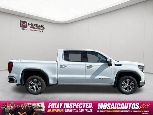Summit White 2025 GMC Sierra 1500 SLT